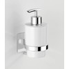 WENKO Turbo-Loc® Quadro Soap Dispenser, No Drilling Required, Liquid Soap