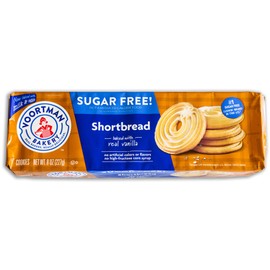 Voortman Sugar Free Cookies - Variety Pack - Shortbread Swirl (2, 8oz packs) - Iced Almonette (1, 8oz pack) - Made with Real Ingredients - 3 Packs Total