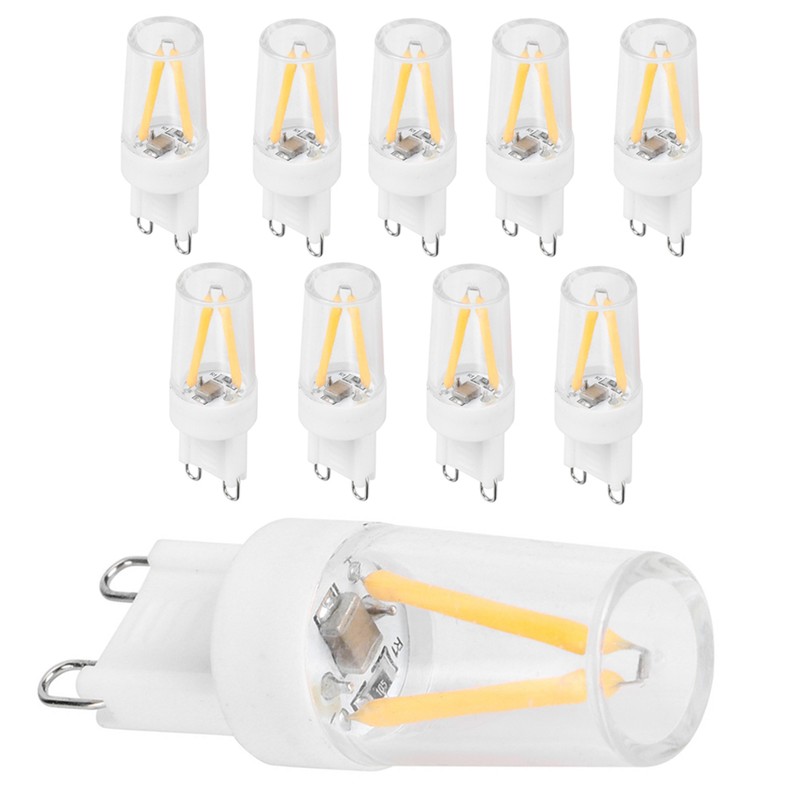 10Pcs G9 Base LED Light Bulbs 1.5W AC110V BiPin Bulb
