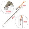 Titanium Pegs, 7.9 inches (20 cm), Titanium Alloy, Tarp Pegs,