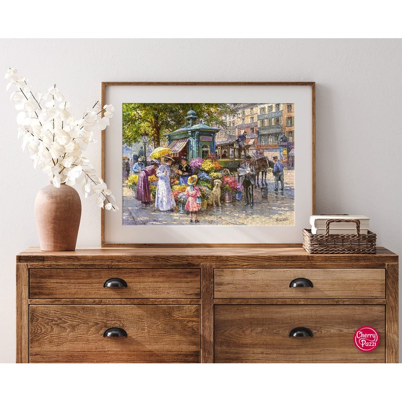 CherryPazzi Puzzle 1000 Pieces Marché aux Fleurs