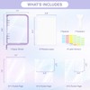 Ospelelf Sticker Organizer Binder Stickers Storage Book, Includes Transparent Pockets,