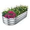 Mebix TRD Cama De Jardín Galvanizada Para Plantar Verduras