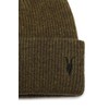 AllSaints Men's Ramskull Embroidered Beanie, Thyme Green
