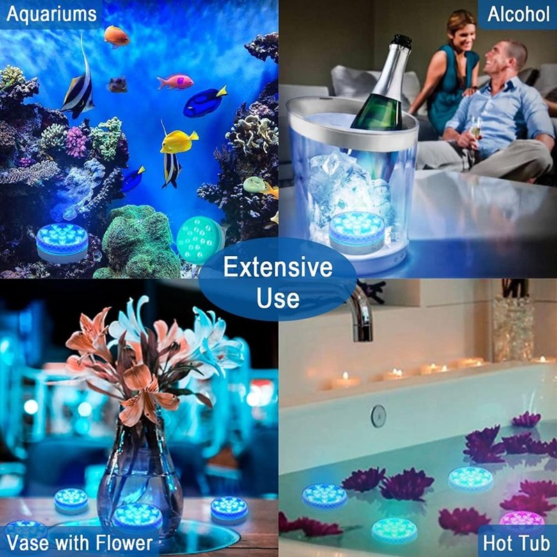 15 LED Submersible Led Pool Lights 16 Colors Underwater Pond
