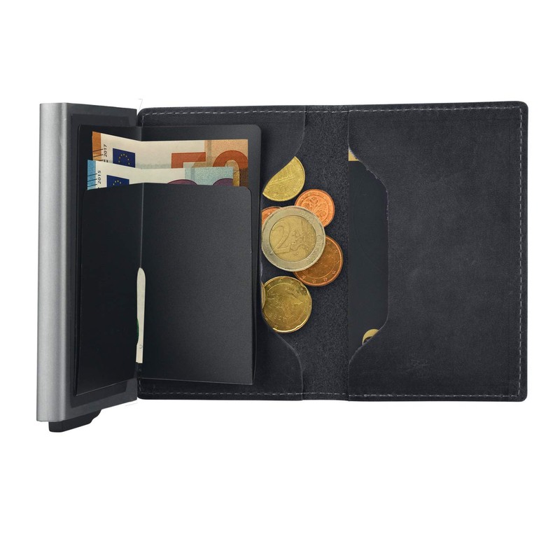 mogdi Nano Black Premium Men's Wallet RFID Protection Card Case