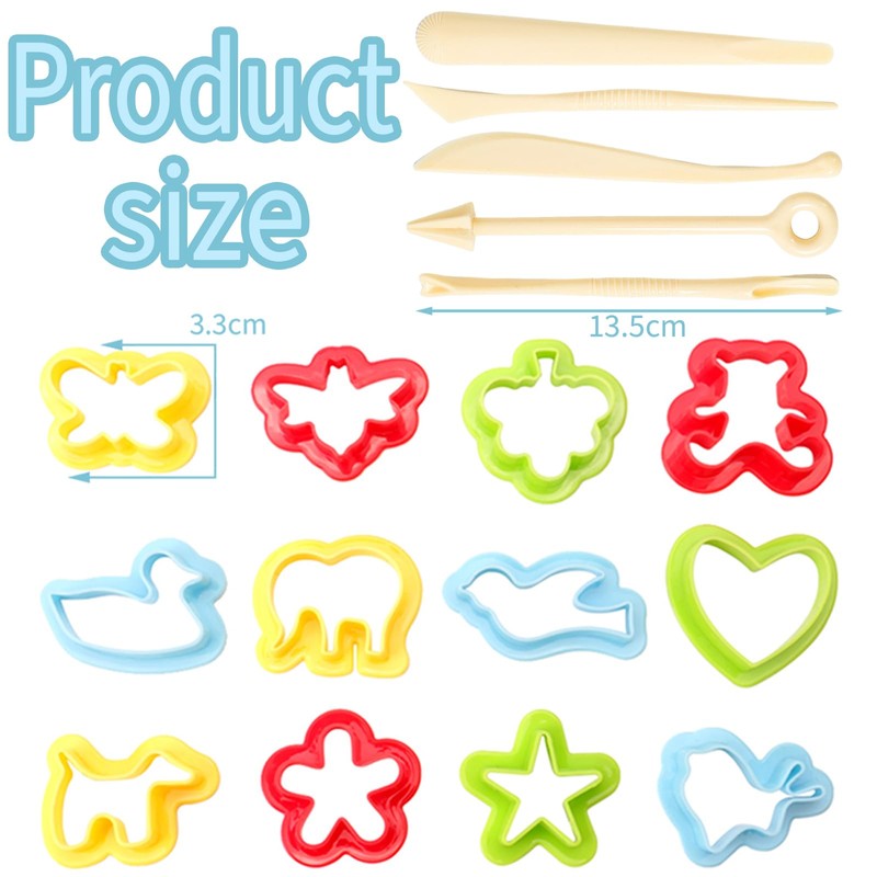 23 Piece Setplaydough Accessories, Play Dough Tools Smart Clay Dough
