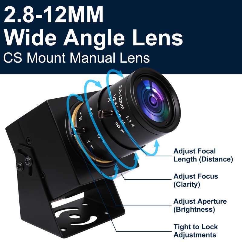 Svpro 1080P USB Camera with 2.8-12mm Optical Zoom Lens IMX323