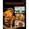 2.1\" Aviation Aluminum Cocktail Smoker Kit Ice Ball Press Maker