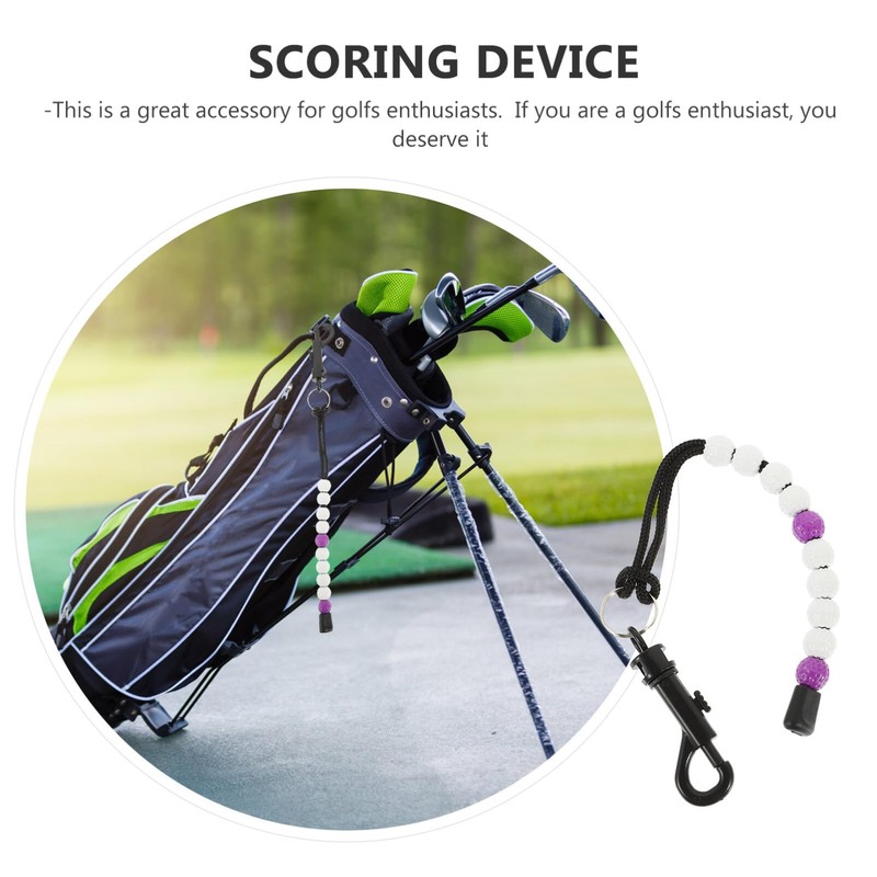 BESPORTBLE Golfing Score Counter Beaded 2pcs Golf Stroke Counter Portable