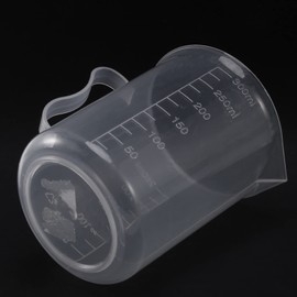 UrbanNest 3X Measuring Jug 250ML Graduated Beaker Clear White Plastic Cup