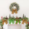 12 Pcs Red Green Christmas Bows, 6 Inch Large Christmas