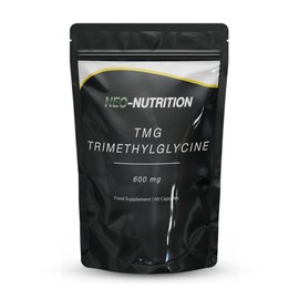 TMG Supplement 500mg per Capsule | Pure, High Strength Trimethylglycine (TMG) Supplement | 60 Capsules | Non-GMO | Made in The UK