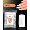By Vixi 500 Long Square Nails with Preparation File, 10