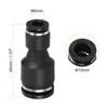 PATIKIL 5pcs 10mm to 6mm Airline Fittings, Straight Pneumatic Quick