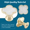 Uenhoy 6 Pcs Clover Drawer Knobs Decorative 4-Leaf Clover Cabinet