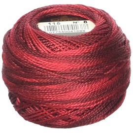 DMC Pearl Cotton Ball Size 8 87yd, Variegated Carnation