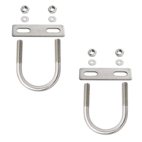 Aopin Round U-Bolt 1.5"(38mm) Inner Width U Bolts Brackets 304