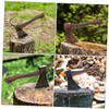 Abaodam 2Pcs Wooden Axe Replacement Handle Durable Ergonomic Grip for