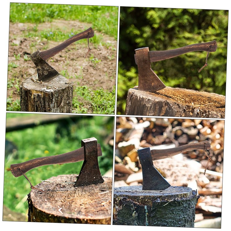 Abaodam 2Pcs Wooden Axe Replacement Handle Durable Ergonomic Grip for