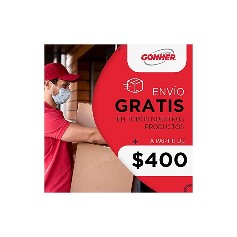 Gonher GP-46 Filtro para Aceite, Tipo Sellado