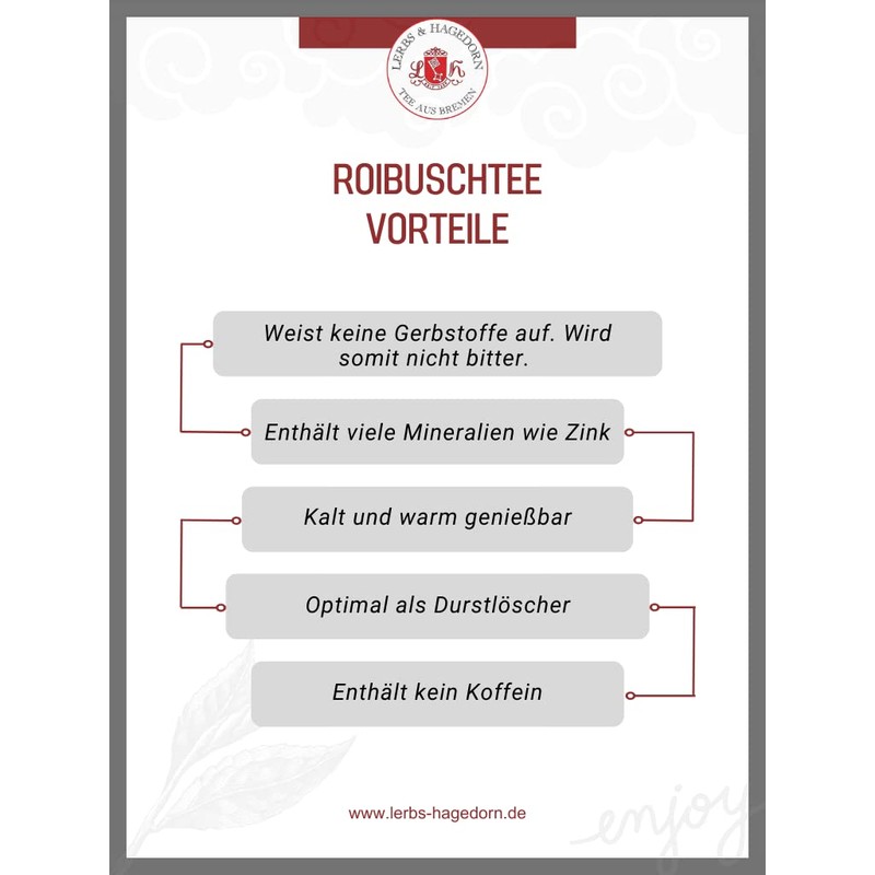 Lerbs & Hagedorn, Rooibos Tea Rooibusch Orange | 250 g