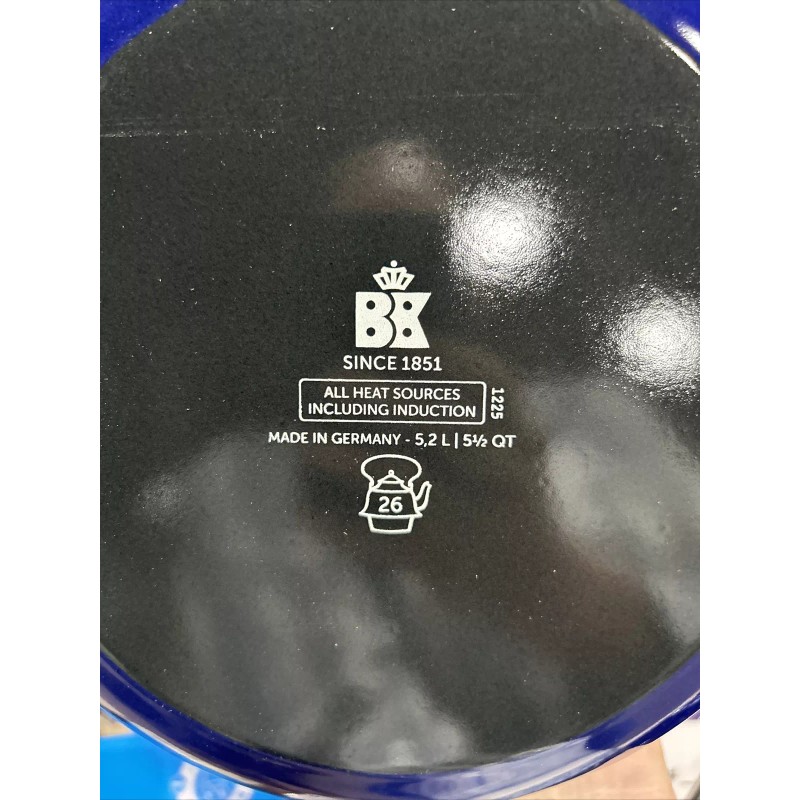 BK 10” Dutch Oven Indigo Collection 5.5 Qt 5.2 Liter