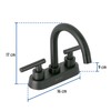 Foset Tubig TBM-62M, Mezcladora para lavabo,tipo bar, manerales palanca, negro