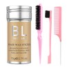 4Pcs Hair Wax Stick & Slick Back Hair Brush Versatile
