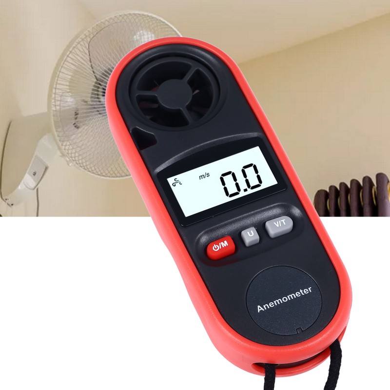 Anemometer Handheld Digital Wind Speed Meter Gauge Air Flow Tester