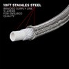 JS Jackson Supplies 10 Ft Braided Stainless Steel Supply Line,
