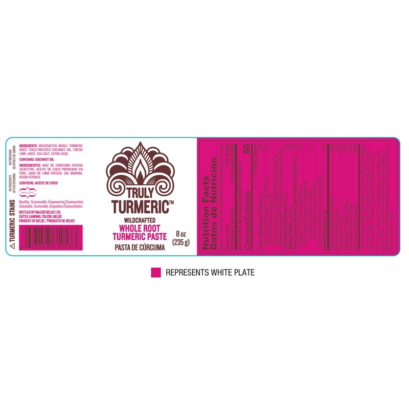 Truly Turmeric - Wildcrafted Fresh Turmeric Paste Original 235g/8oz