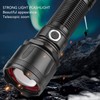 Telescopic Focus Flashlight XHP160 LED Super Bright Flashlight for Camping