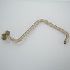 RANDOM 16 inch Brushed Gold Shower Head Riser Pipe,S Shaped