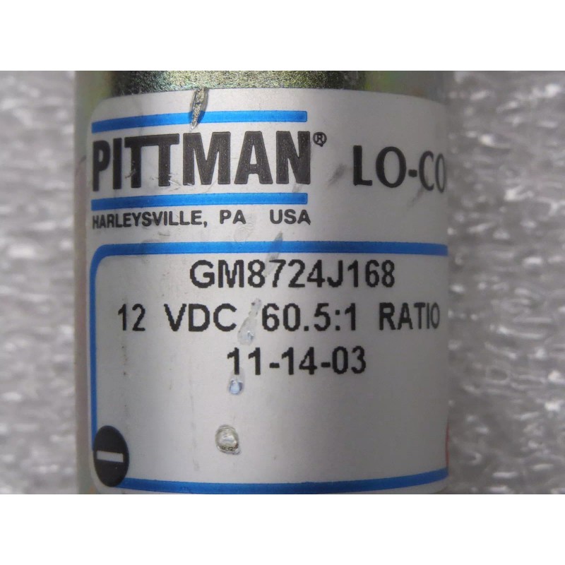 PITTMAN LO-COG 12VDC Ratio Motor GM8724J168 Made in USA NEW
