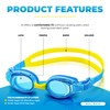 Wal Base Kids Swimming Goggles, Soft Silicone Rubber, Leak-Proof Durable