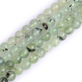 GEM-inside Prehnite Gemstone Loose Beads Natural Energy Healing Power Beads for Jewelry Making 8mm Round 15"