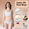 Castor Oil Pack Wrap with 8Fl.Oz Cold Pressed Unrefined Glass