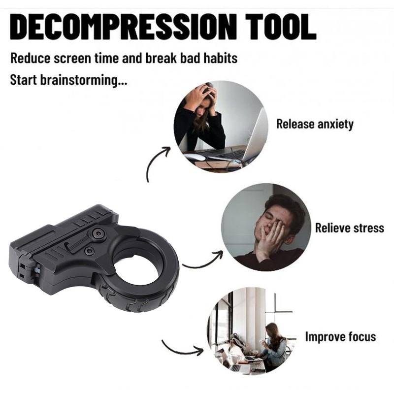 Fingertip Toy Gun Adult Fidgety Anxiety Sufferers Stress Relief Cool