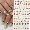 5D Embossed Bee Nail Stickers Cute Daisy Floral Lady Bug