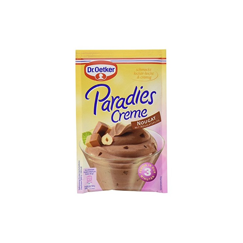Dr. Oetker Paradise Creme Nougat Flavour, 70 g - Dessert
