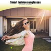 CatXQ Smart Glasses,Wireless Bluetooth,IP5 Waterproof,Bone Conduction Sound (Music&Call) for All