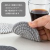 サムコス ドリンク コースター 手編みデザイン コースター 6枚 セット 吸水性 天然 コットン製