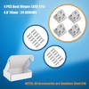 316 Stainless Steel Hinges Marine Grade 4 Pcs 3" x