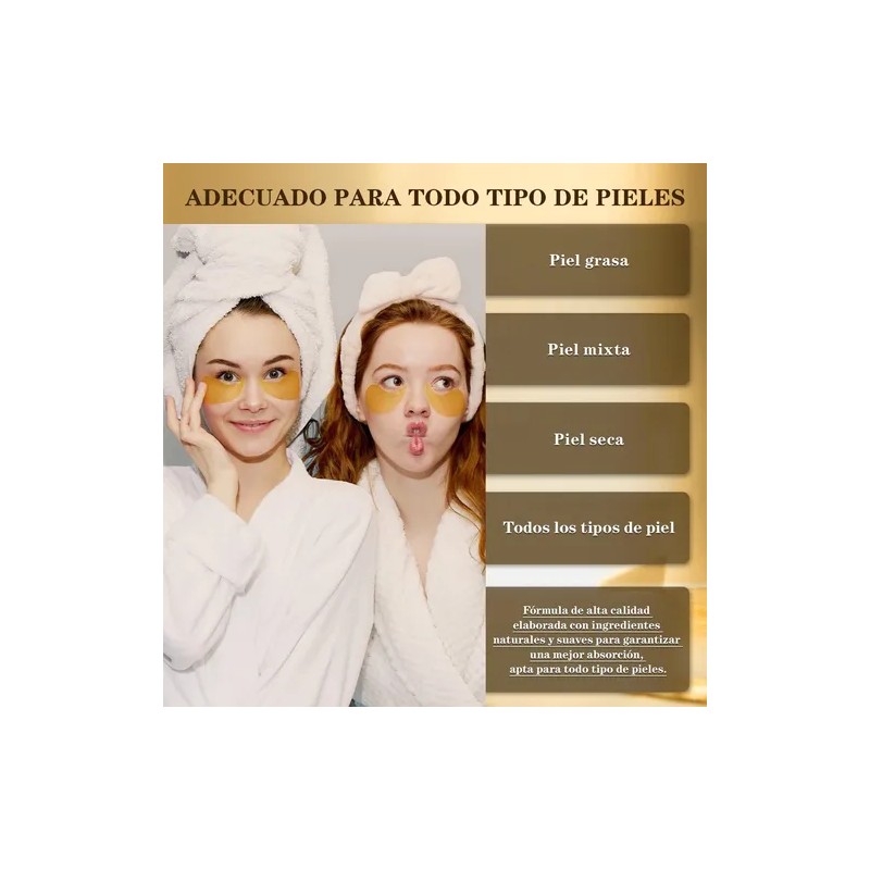 Parches Hydrogel Contorno Ojos Acido Hialuronico Antiarrugas