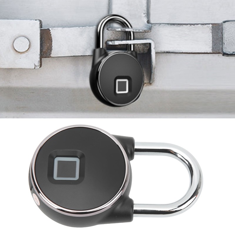 Smart Fingerprint Padlock Compact USB Charging Keyless Padlock for Home