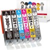 BCI-380XL (BK/Black) BCI-381XL (BK/C/M/Y/GY) 6 Color Set (Large Capacity), Remaining