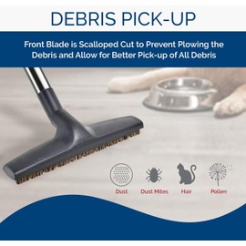 Broan-NuTone BN155B Universal Brush for Central Vacuum, in Black, 12- Inch, Grey