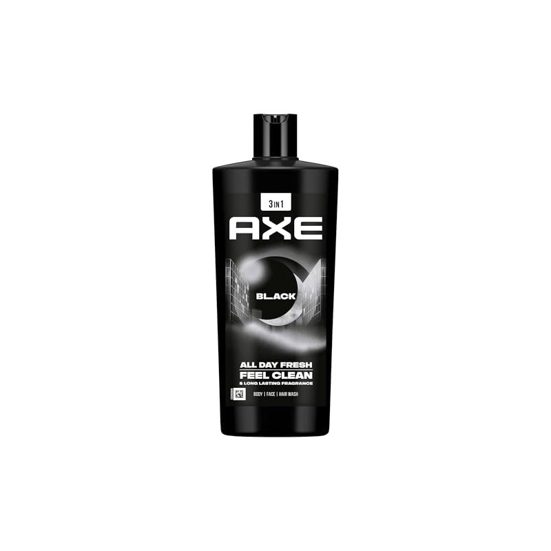 Axe 3-in-1 Shower Gel & Shampoo Black XL for Long-Lasting