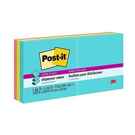 Post-it Notas Súper Adhesivas Pop-up, Doble poder de adhesión, Colección Supernova, 7.6cm x 7.6 cm, 6 pads, 90 hojas por pad